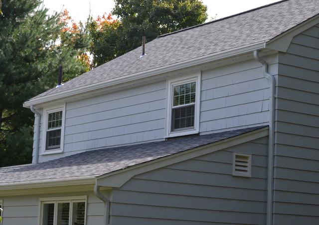 After photo of a home in Needham after our crews installed a beautiful new roof.