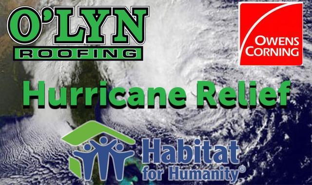 O’LYN Roofing Donates to Hurricane Relief Fund