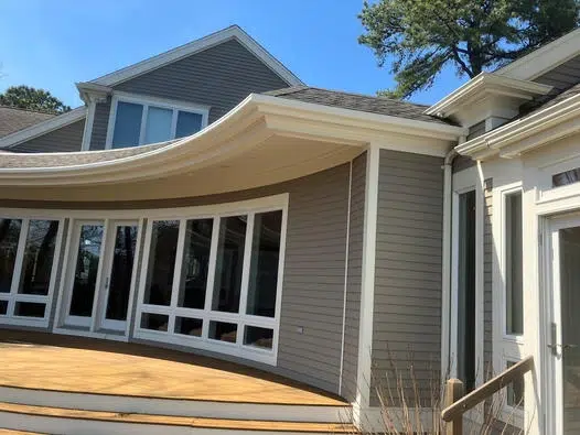 curved fiberglass gutters