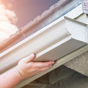 Aluminum gutter installation